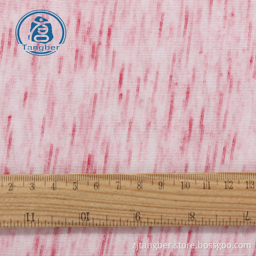 tissu de jersey hacci de rayonne de polyester de fil de satin